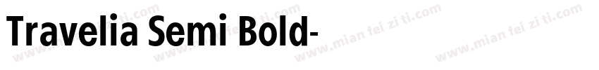 Travelia Semi Bold字体转换